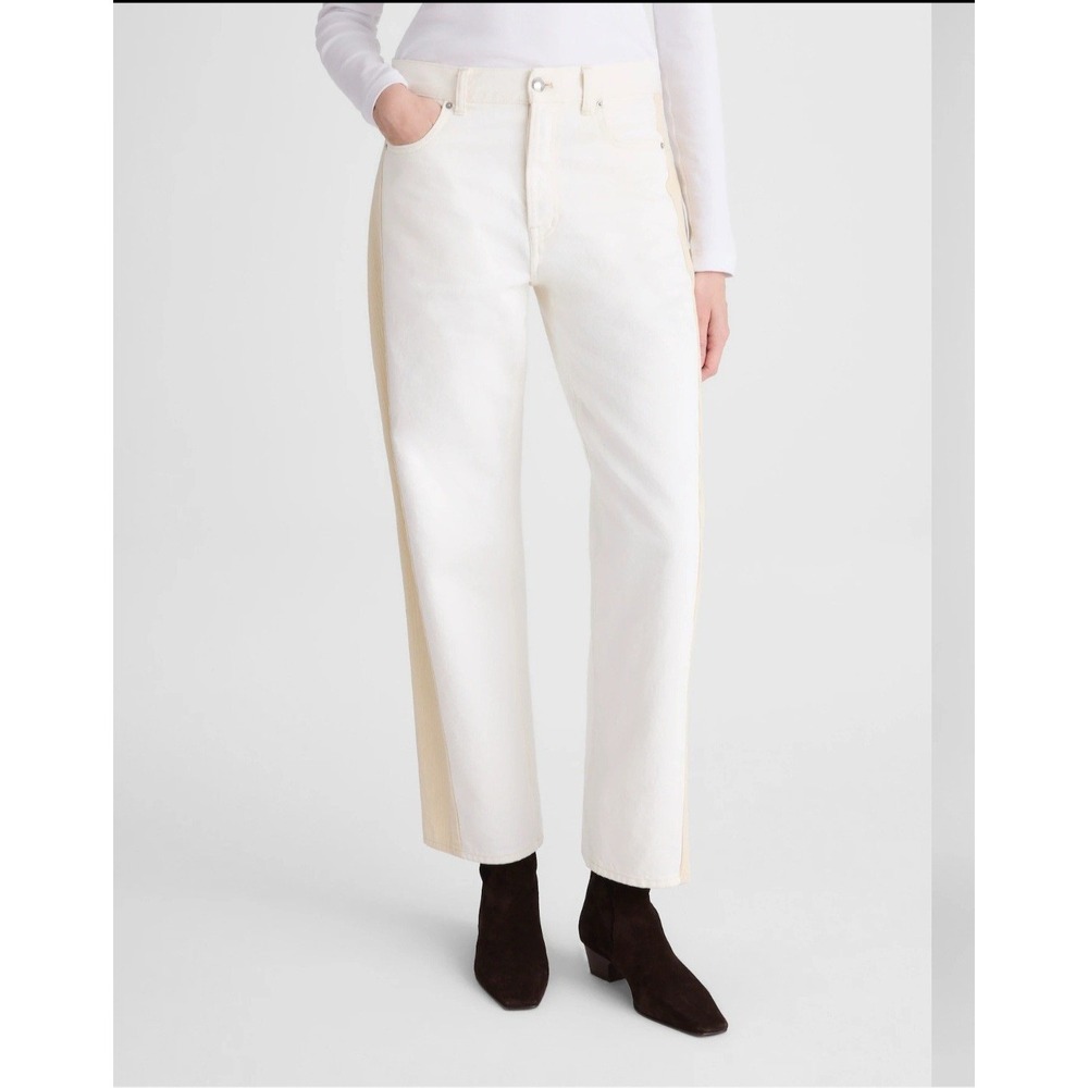 Madewell Jeans Womens Size 32 Pieced Barrel Leg Vintage Canvas Rigid Ankle NWT